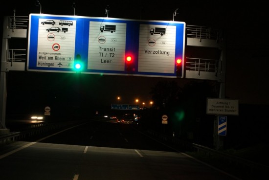 Nacht auf der Autobahn