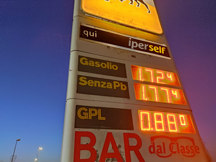 spritpreis sinkt in Italien
