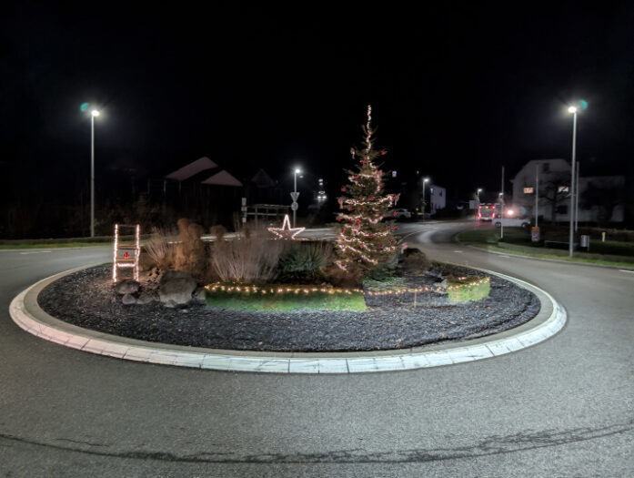 kreisverkehr in hamm an der sieg