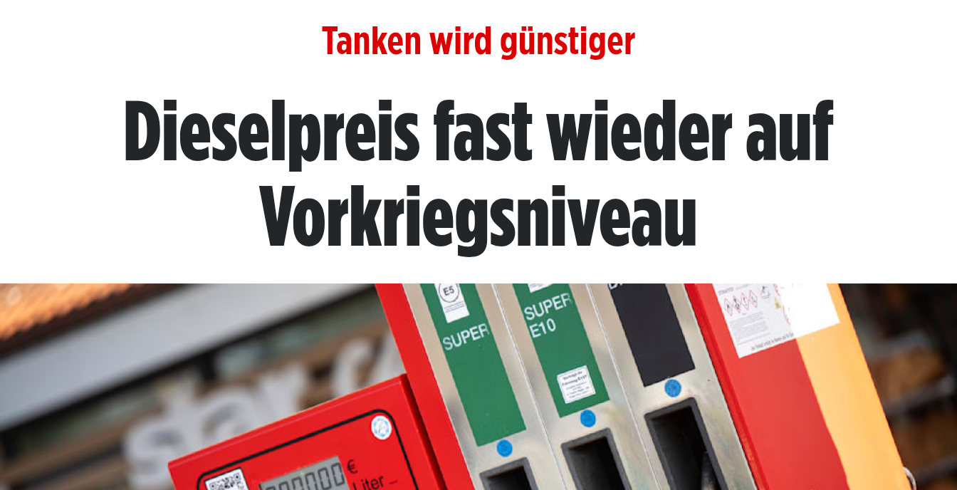Tanken wie 1938