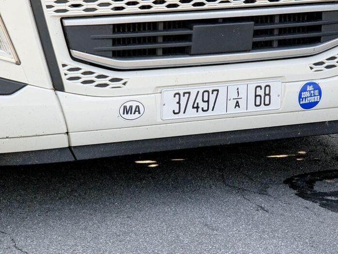 Ein Kennzeichen aus Marokko, gesehen in Nordhessen.